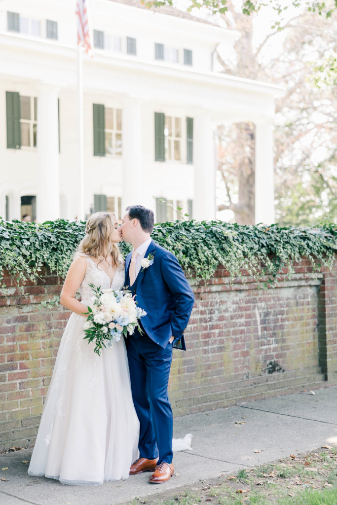 Couple at their just married portraits, thanks to Wedding Timeline tips. 