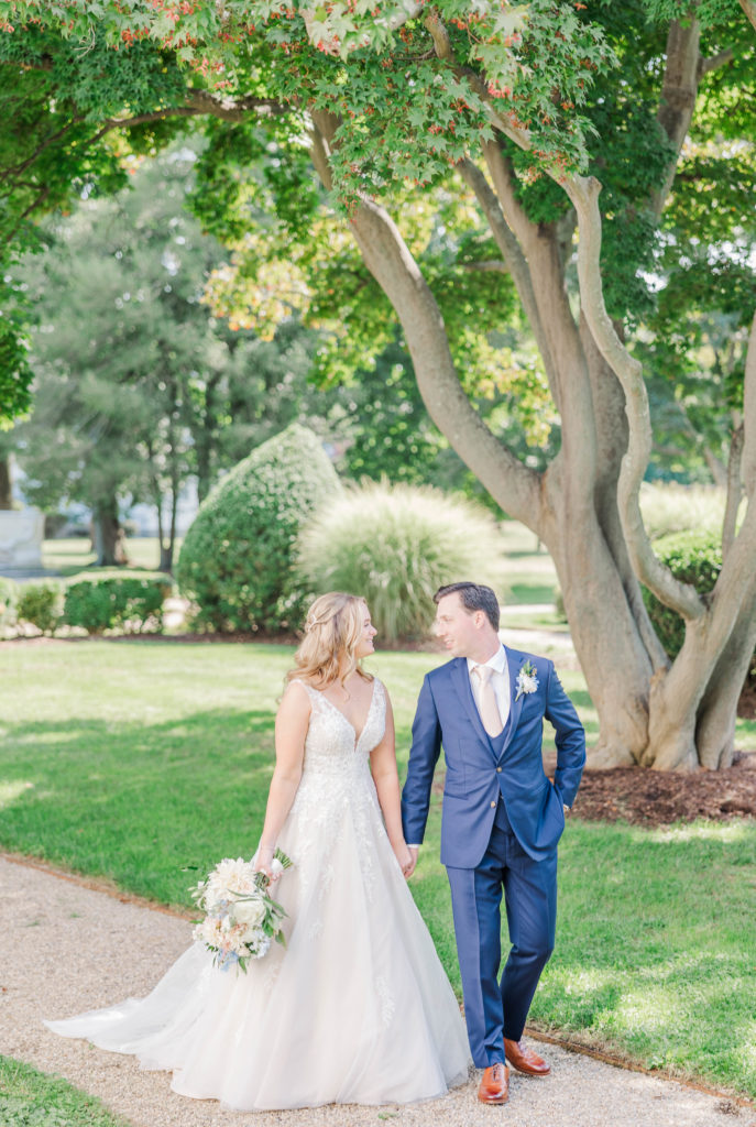 Happy couple who did first look so they had ample time for portraits.