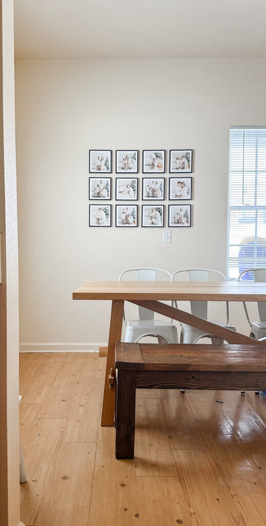 Mixtiles on Military Housing Walls in Kitchen